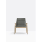 Лаунж-кресло с мягкой обивкой PEDRALI Malmo ясень, ткань беленый ясень, серый Фото 7