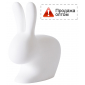 Светильник пластиковый напольный Qeeboo Rabbit OUT полиэтилен полупрозрачный Фото 1