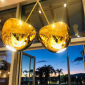 Светильник пластиковый подвесной Qeeboo Cherry IN полиэтилен золотистый Фото 18