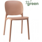 Стул пластиковый Scab Design Hug Go Green технополимер карамельный Фото 1