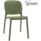 Стул пластиковый Scab Design Hug Go Green технополимер оливковый Фото 1