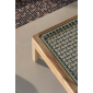 Шезлонг-лежак деревянный плетеный RosaDesign Dakota тик, алюминий, роуп натуральный, пустынный микс Фото 5