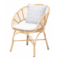 Кресло плетеное с подушками RosaDesign Coconut алюминий, искусственный ротанг, ткань натуральный, белый Фото 1