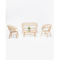 Кресло плетеное с подушками RosaDesign Coconut алюминий, искусственный ротанг, ткань натуральный, белый Фото 3