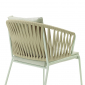 Кресло плетеное Scab Design Lisa Filo Nest сталь, роуп, ткань sunbrella зеленый шалфей, песочный, зеленый Фото 26