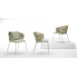 Кресло плетеное Scab Design Lisa Filo Nest сталь, роуп, ткань sunbrella зеленый шалфей, песочный, зеленый Фото 27