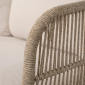 Комплект деревянной плетеной мебели Tagliamento Talara акация, роуп, олефин, искусственный камень бежевый, лен Фото 11