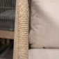 Комплект деревянной плетеной мебели Tagliamento Talara акация, роуп, олефин, искусственный камень бежевый, лен Фото 12