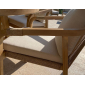 Кресло деревянное с подушками Tagliamento Rimini KD акация, роуп, олефин натуральный, бежевый Фото 19