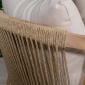 Кресло деревянное с подушками Tagliamento Rimini KD акация, роуп, олефин натуральный, бежевый Фото 8