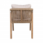 Кресло деревянное с подушками Tagliamento Rimini KD акация, роуп, олефин натуральный, бежевый Фото 4