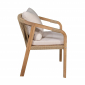 Комплект деревянной мебели Tagliamento Rimini KD акация, роуп, олефин натуральный, бежевый Фото 8