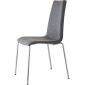 Стул с обивкой Scab Design Mannequin Pop 4 legs сталь, технополимер, ткань хром, серый Фото 1