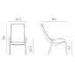 Лаунж-кресло пластиковое Nardi Net Lounge стеклопластик горчичный Фото 2