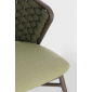 Стул плетеный с подушкой Garden Relax Harlow алюминий, роуп, олефин коричневый, зеленый, оливковый Фото 7