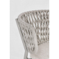 Кресло плетеное с подушкой Garden Relax Noelia алюминий, роуп, акрил лунный Фото 7