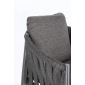 Кресло плетеное с подушками Garden Relax Jacinta алюминий, роуп, олефин антрацит, темно-серый Фото 8