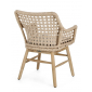 Кресло плетеное с подушкой Garden Relax Wilson тик, алюминий, искусственный ротанг, олефин натуральный, коричневый Фото 4