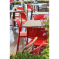 Комплект пластиковых стульев Nardi Bora Bistrot Set 2 стеклопластик красный Фото 4