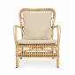 Лаунж-кресло плетеное с подушками Garden Relax Florisel алюминий, искусственный ротанг, олефин натуральный, бежевый Фото 2