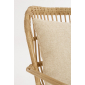 Лаунж-кресло плетеное с подушками Garden Relax Florisel алюминий, искусственный ротанг, олефин натуральный, бежевый Фото 9