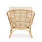 Лаунж-кресло плетеное с подушкой Garden Relax Mabel алюминий, искусственный ротанг, олефин натуральный, бежевый Фото 3