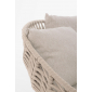 Лаунж-лежак плетеный с подушками Garden Relax Tamires тик, алюминий, роуп, олефин натуральный, бежевый, серый Фото 7
