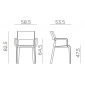 Комплект пластиковых кресел Nardi Trill Armchair Set 2 стеклопластик тортора Фото 2