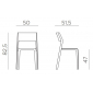 Комплект пластиковых стульев Nardi Trill Bistrot Set 2 стеклопластик бирюзовый Фото 2