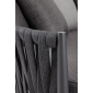 Лаунж-лежак плетеный с подушками Garden Relax Jacinta алюминий, роуп, олефин антрацит, серый Фото 5