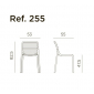 Комплект пластиковых стульев Nardi Doga Bistrot Set 4 стеклопластик капучино Фото 2