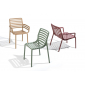 Комплект пластиковых стульев Nardi Doga Bistrot Set 4 стеклопластик капучино Фото 5