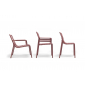 Комплект пластиковых кресел Nardi Doga Relax Set 4 стеклопластик марсала Фото 10