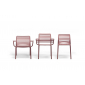 Комплект пластиковых кресел Nardi Doga Relax Set 4 стеклопластик марсала Фото 13