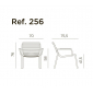 Комплект пластиковых кресел Nardi Doga Relax Set 4 стеклопластик марсала Фото 2