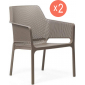 Комплект пластиковых кресел Nardi Net Relax Set 2 стеклопластик тортора Фото 1