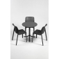 Комплект пластиковых стульев Nardi Bit Set 4 стеклопластик антрацит Фото 6