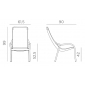 Комплект пластиковых кресел Nardi Net Lounge Set 2 стеклопластик тортора Фото 2