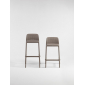 Комплект пластиковых полубарных стульев Nardi Lido Mini Set 2 стеклопластик тортора Фото 6