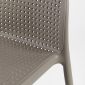 Комплект пластиковых полубарных стульев Nardi Lido Mini Set 2 стеклопластик тортора Фото 5