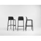 Комплект пластиковых барных стульев Nardi Faro Set 2 стеклопластик антрацит Фото 6