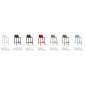 Комплект пластиковых полубарных стульев Nardi Faro Mini Set 2 стеклопластик антрацит Фото 3