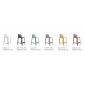 Комплект пластиковых полубарных стульев Nardi Net Stool Mini Set 4 стеклопластик антрацит Фото 3