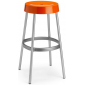 Комплект пластиковых барных табуретов Scab Design Gim Set 2 анодированный алюминий, технополимер оранжевый Фото 3
