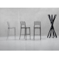 Комплект барных прозрачных стульев Scab Design Isy Antishock Set 4 поликарбонат прозрачный Фото 4