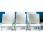 Комплект пластиковых стульев PEDRALI Ice Set 2 алюминий, полипропилен слоновая кость Фото 8