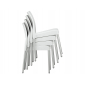 Комплект пластиковых стульев PEDRALI Ice Set 4 алюминий, полипропилен слоновая кость Фото 5