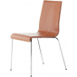 Комплект офисных стульев PEDRALI Kuadra Set 4 сталь, искусственная кожа темно-рыжий Фото 5