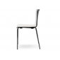 Комплект пластиковых стульев PEDRALI Tweet Set 4 металл, стеклопластик белый, черный Фото 5