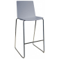 Комплект пластиковых барных стульев Gaber Kanvas ST 76 Set 2 металл, технополимер хром, жемчужный серый Фото 4